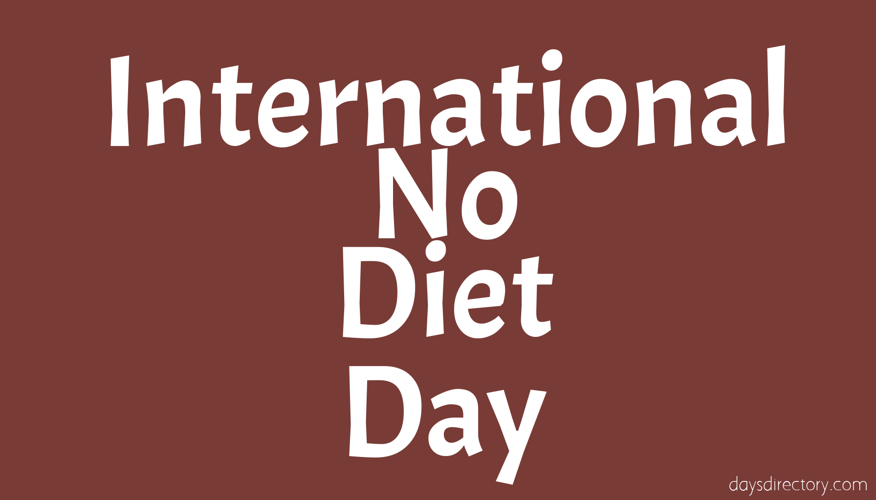 International No Diet Day