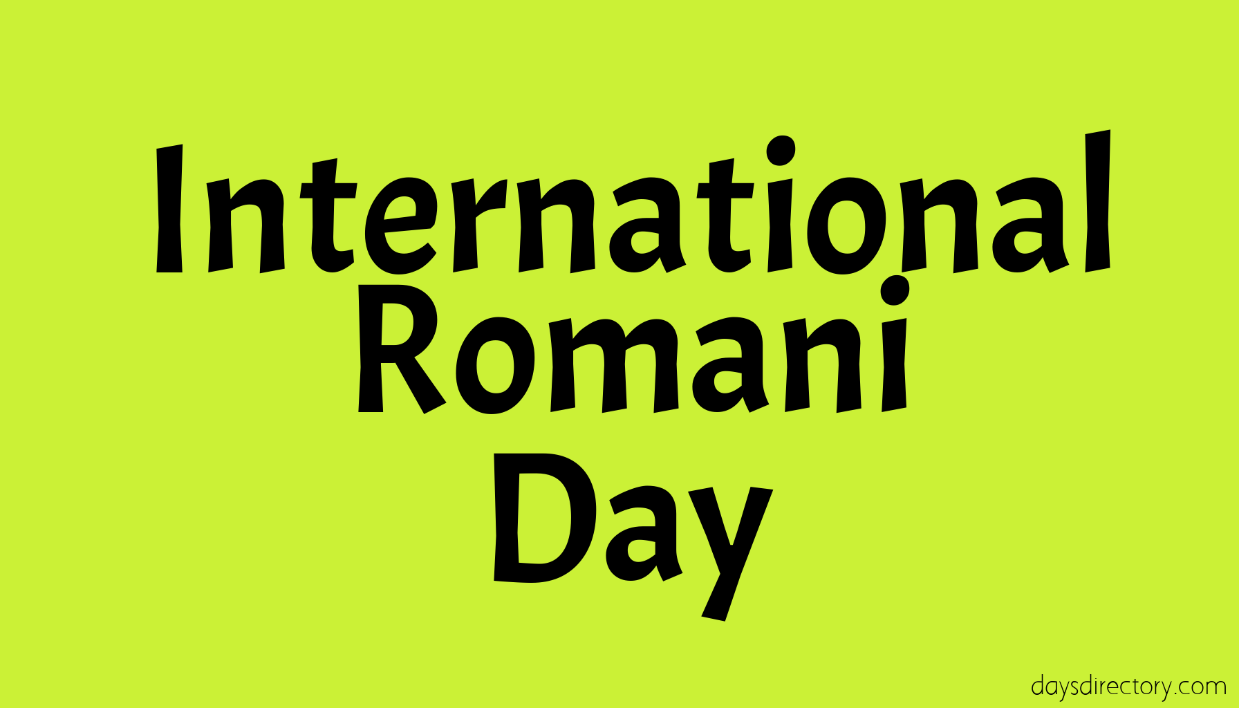 International Romani Day