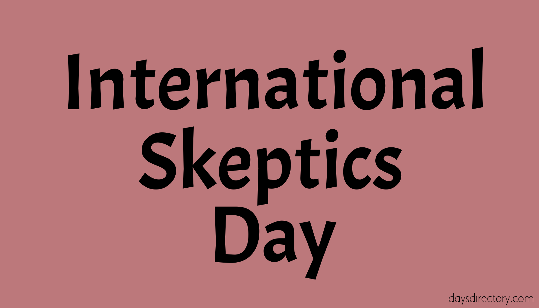 International Skeptics Day