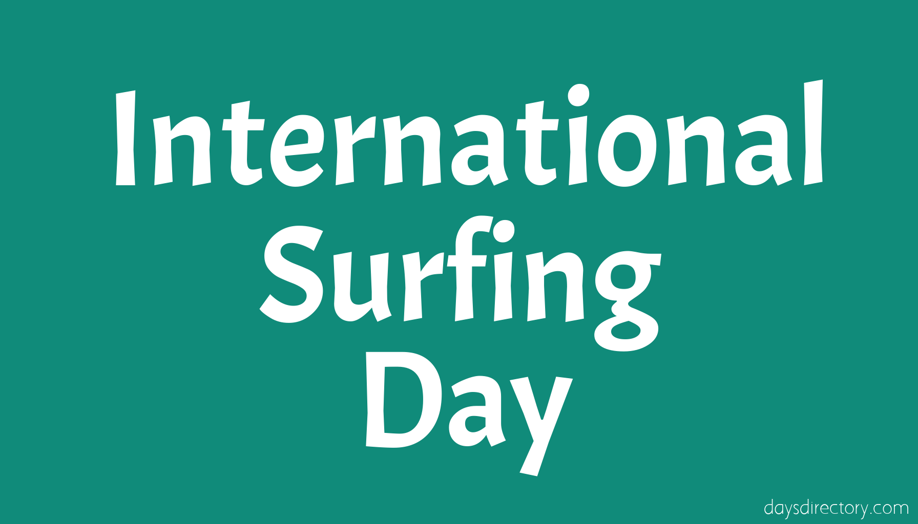 International Surfing Day