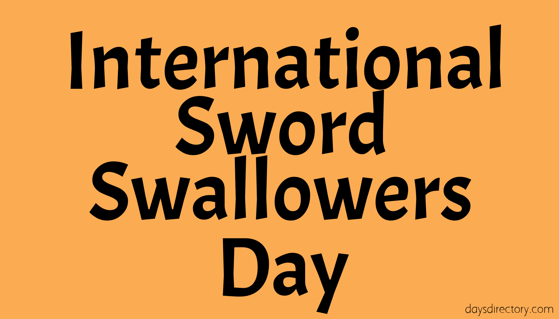 International Sword Swallowers Day