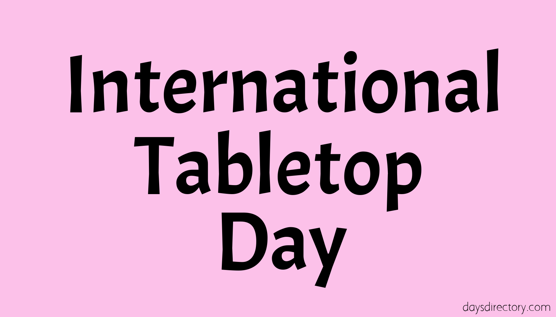 International Tabletop Day