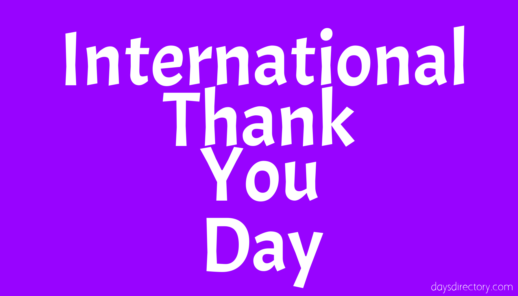 International Thank You Day