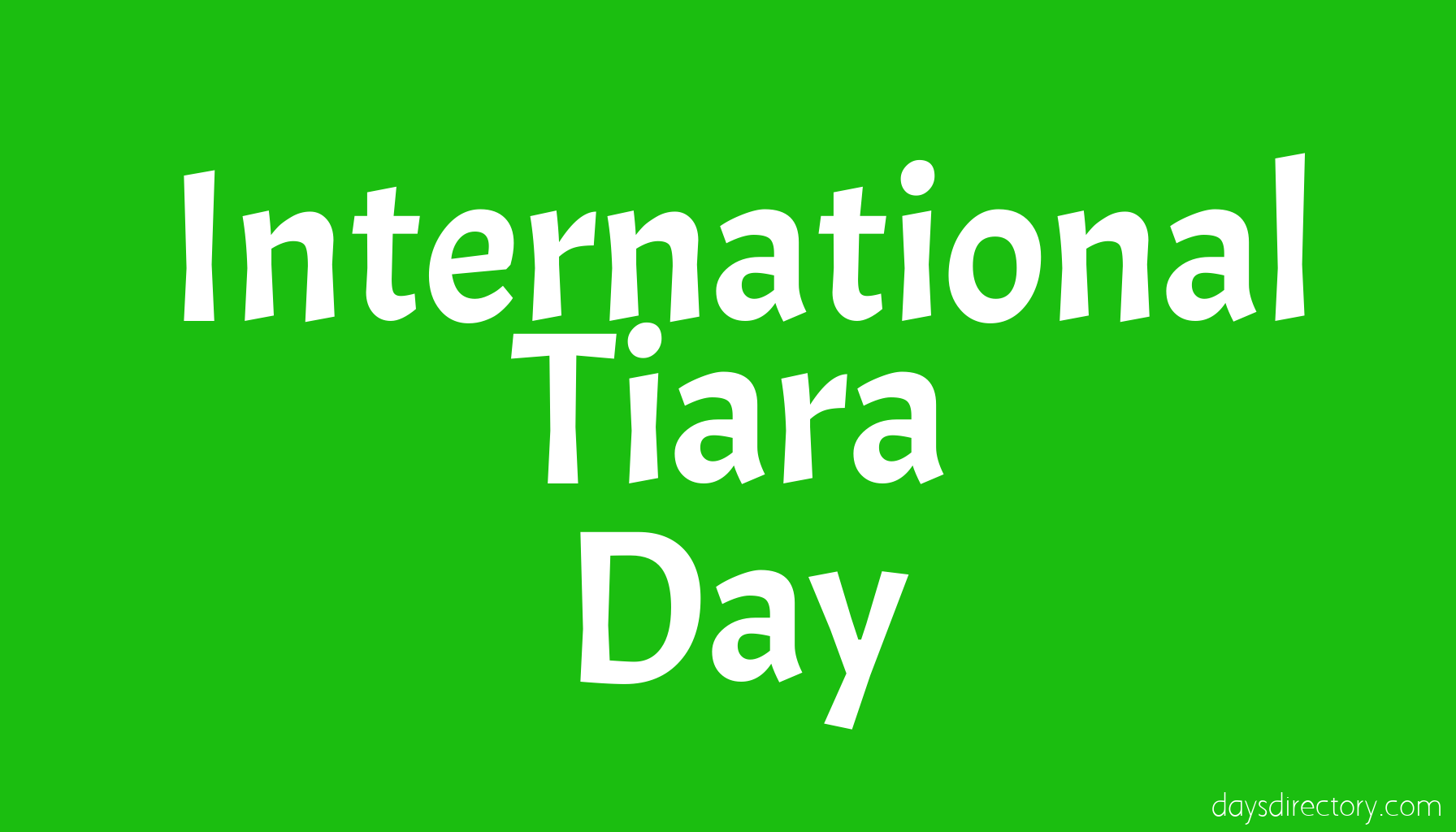 International Tiara Day