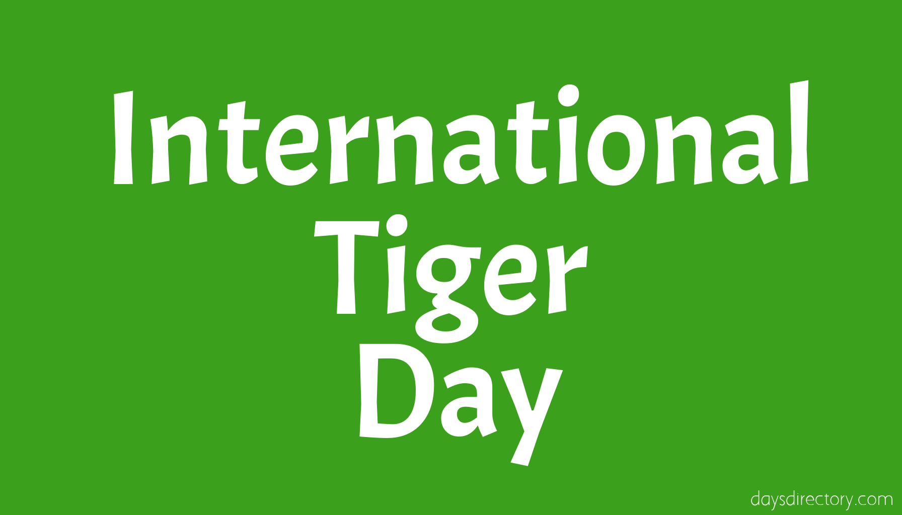 International Tiger Day