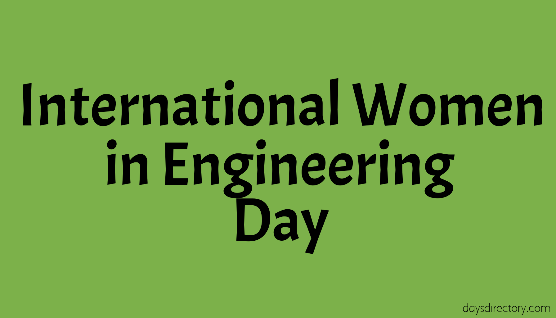 International Women in Engineering Day