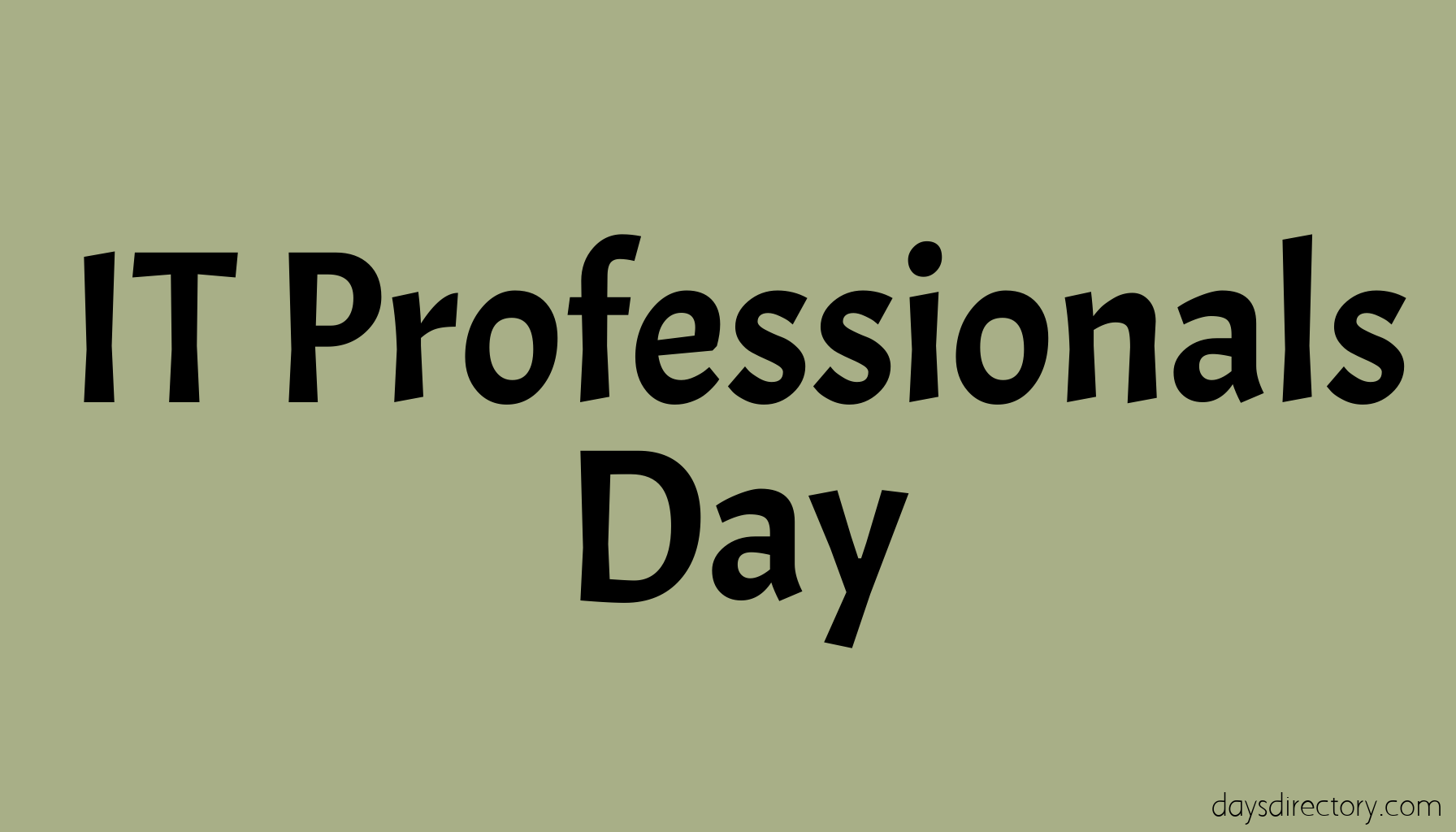 IT Professionals Day