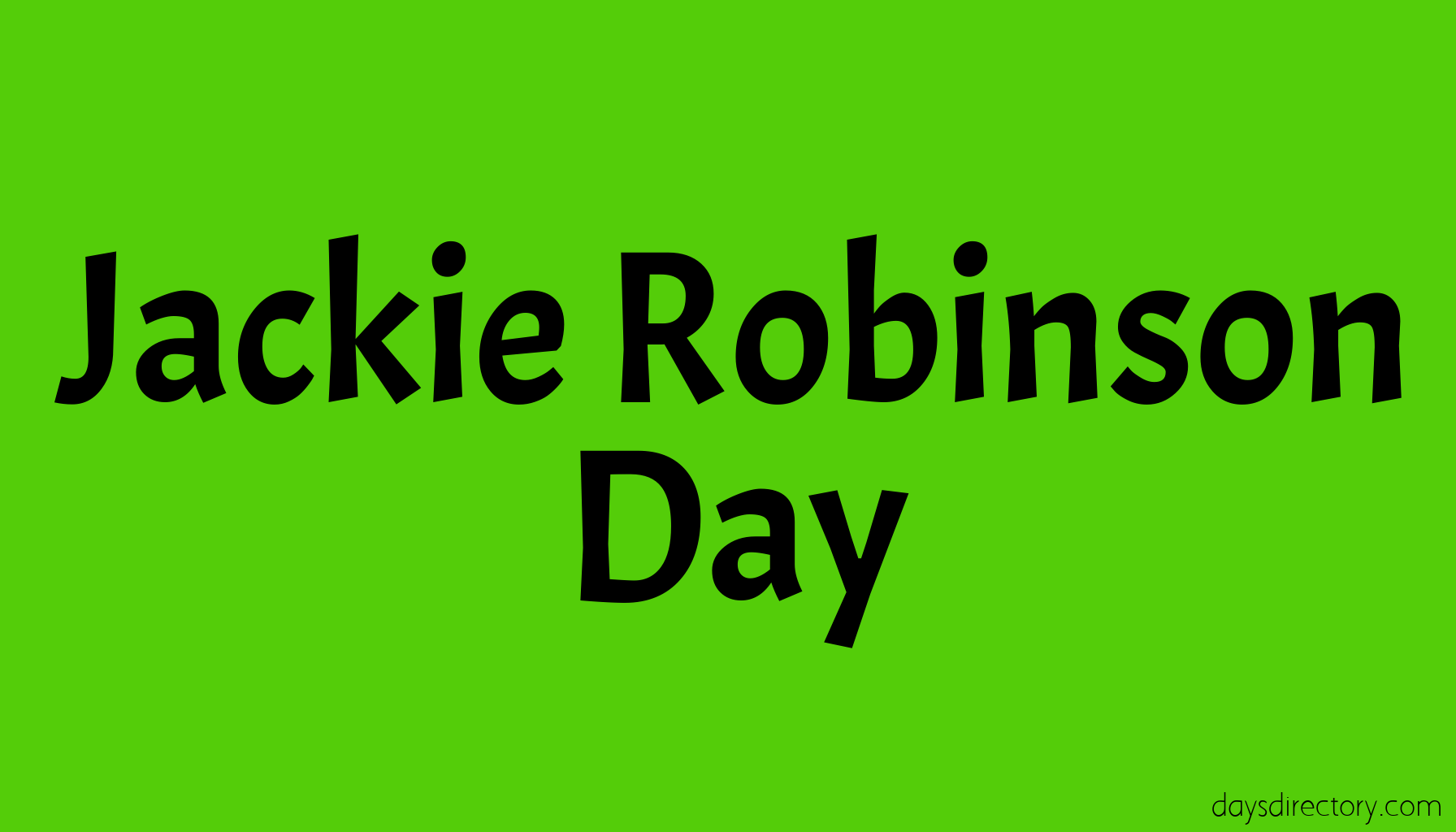 Jackie Robinson Day