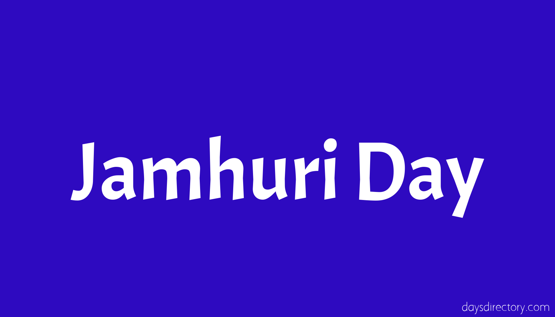 Jamhuri Day