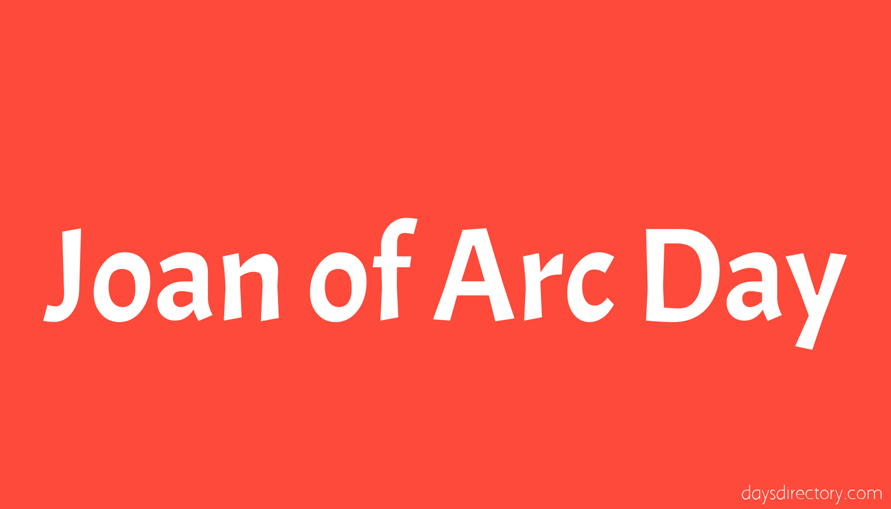 Joan of Arc Day