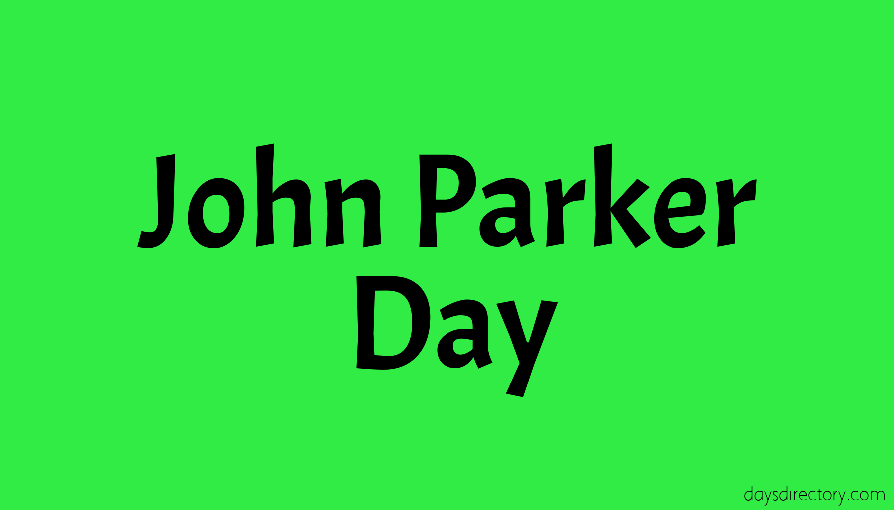 John Parker Day