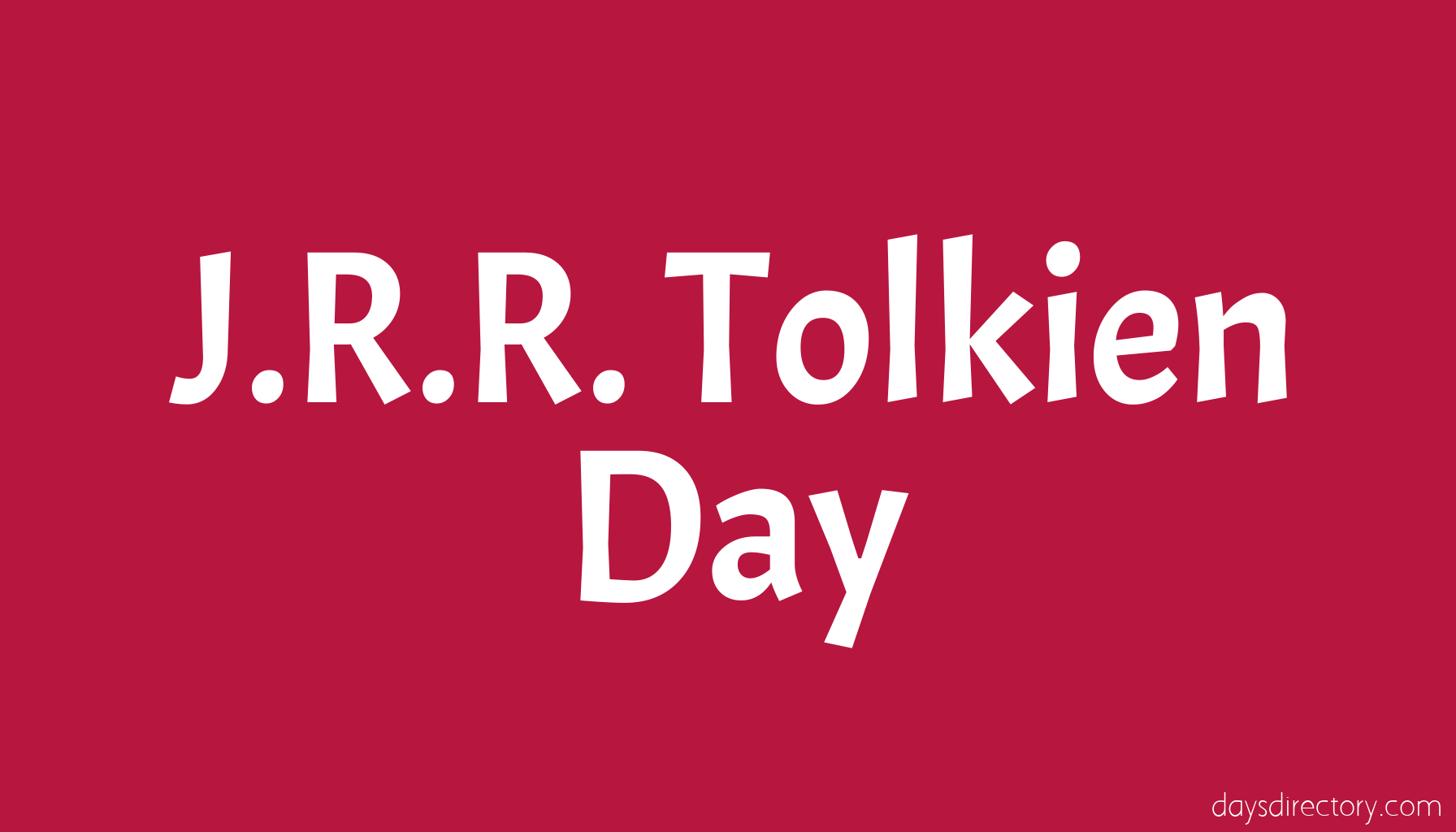 J.R.R. Tolkien Day