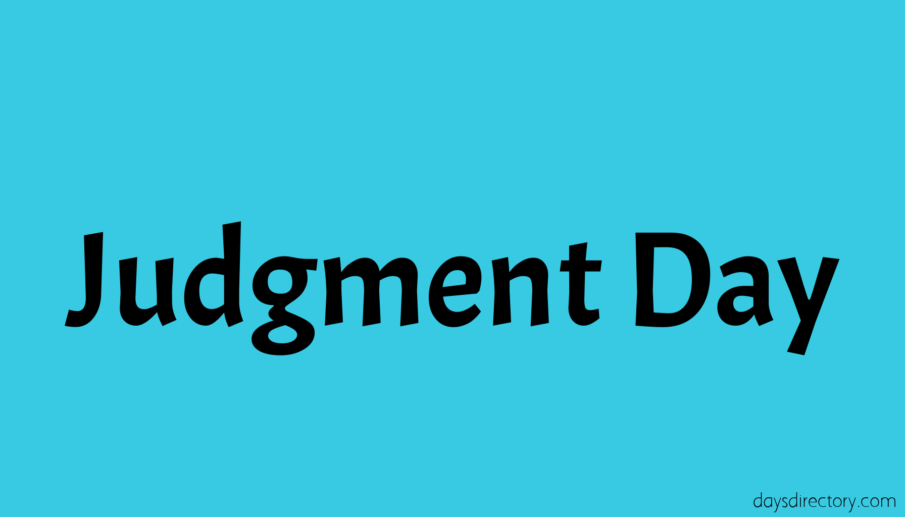 Judgment Day
