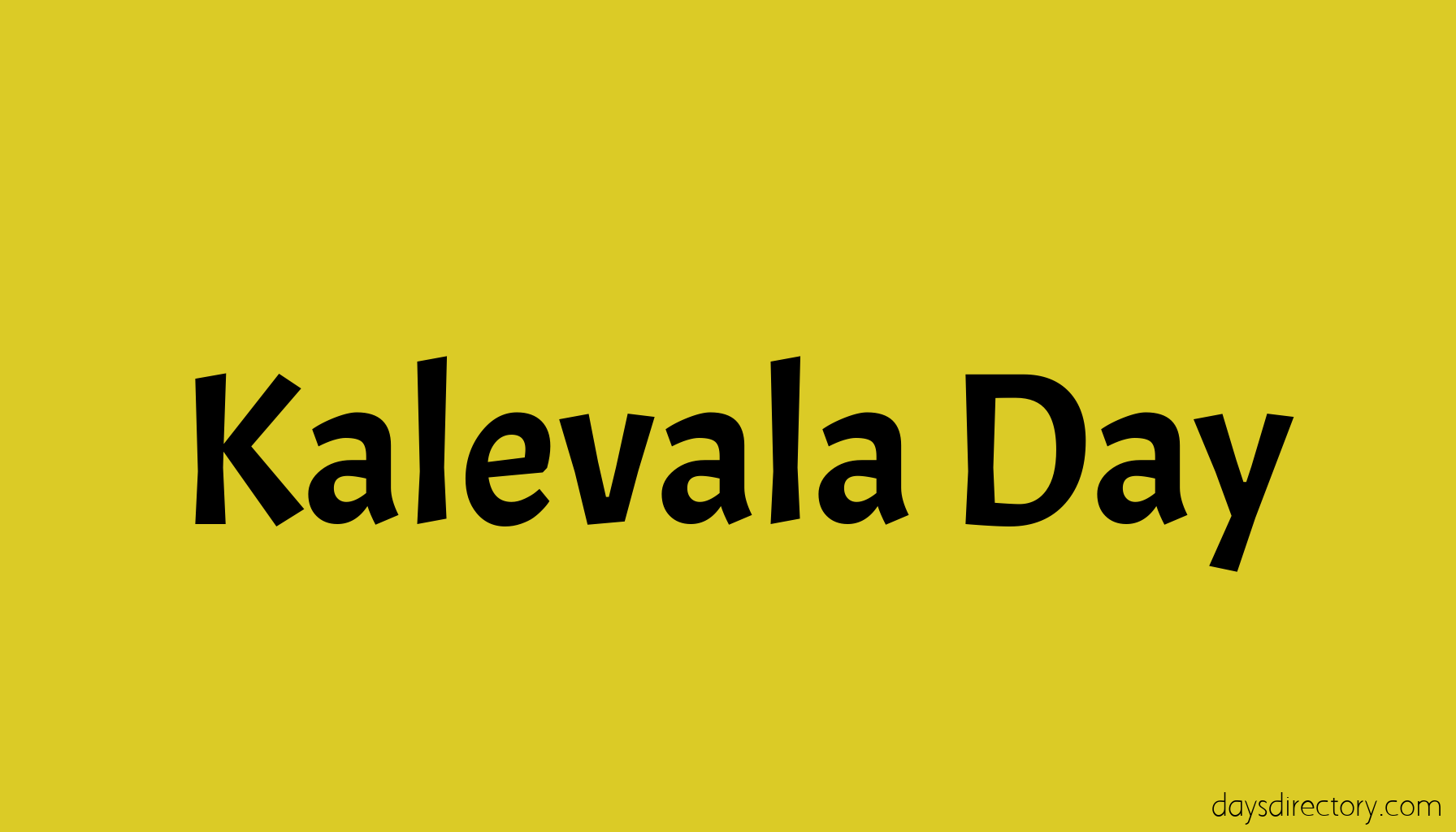 Kalevala Day