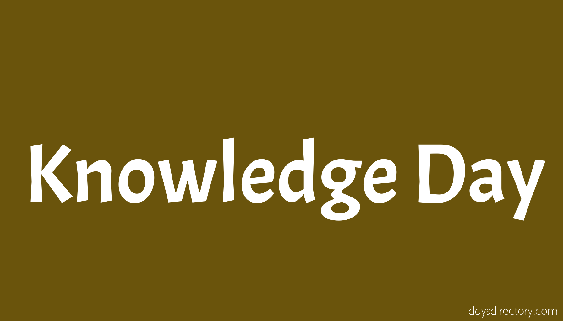 Knowledge Day