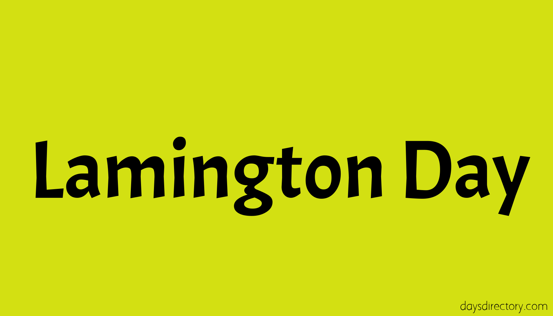 Lamington Day
