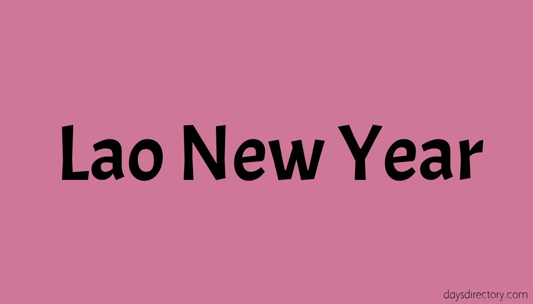 Lao New Year
