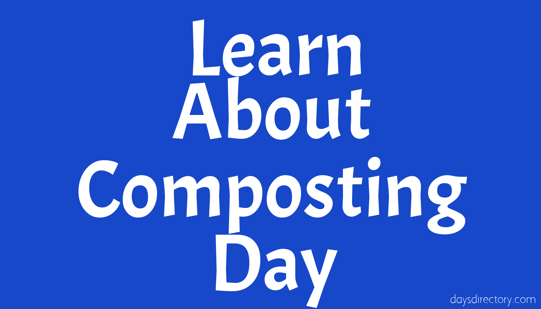 Learn About Composting Day