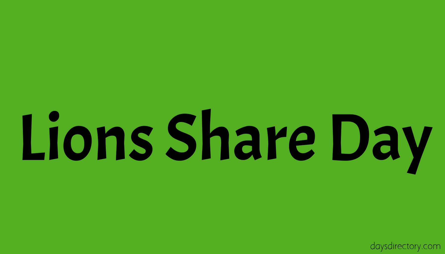 Lions Share Day