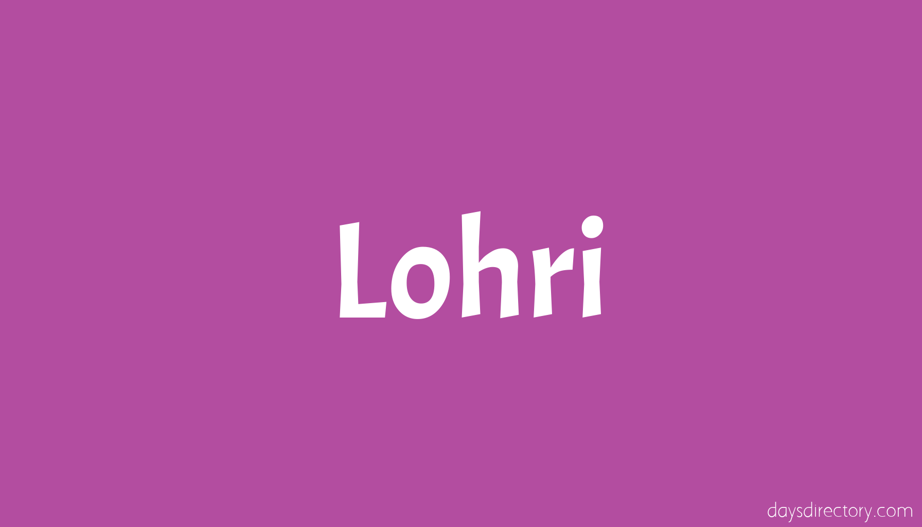 Lohri