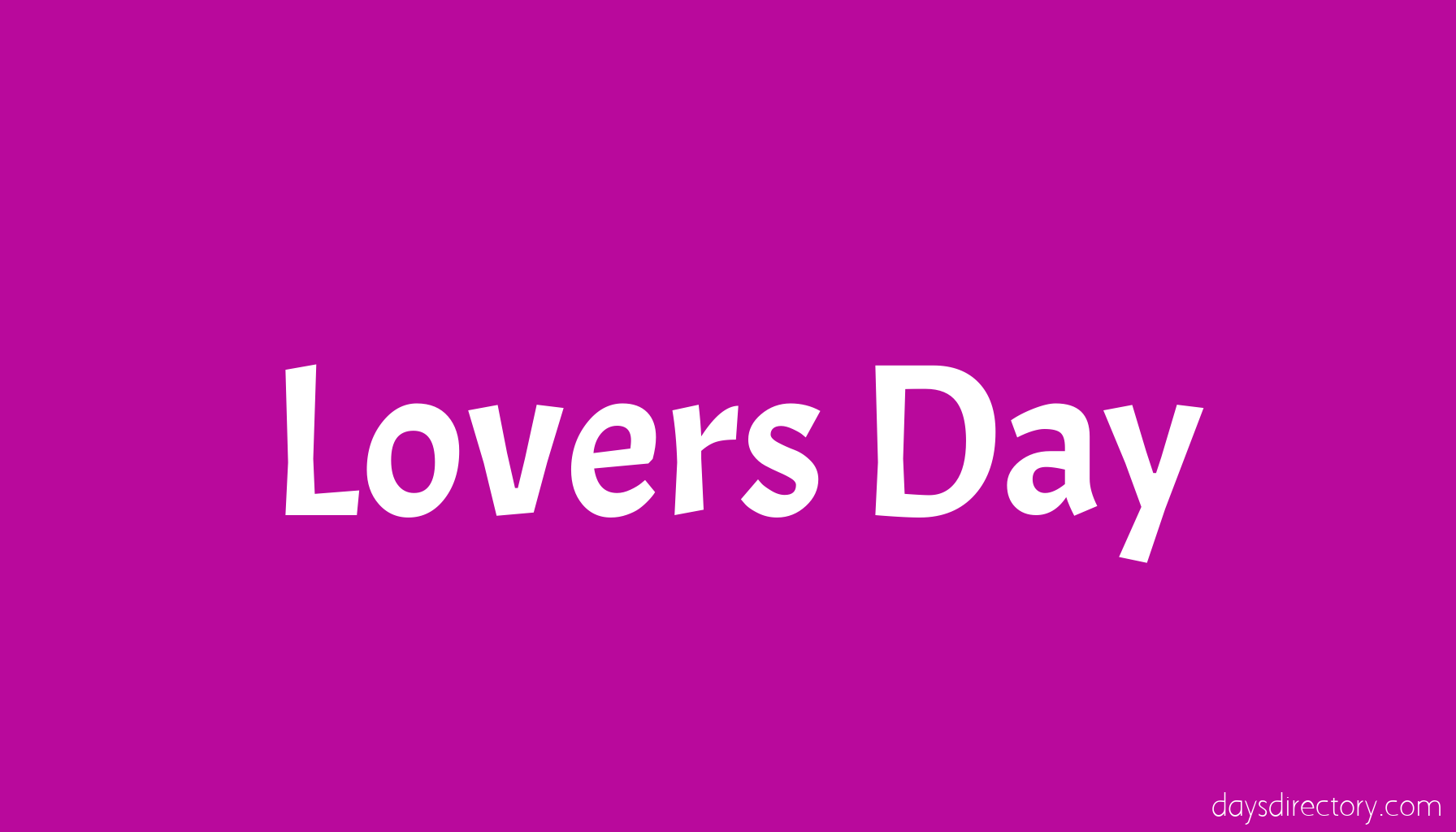 Lovers Day