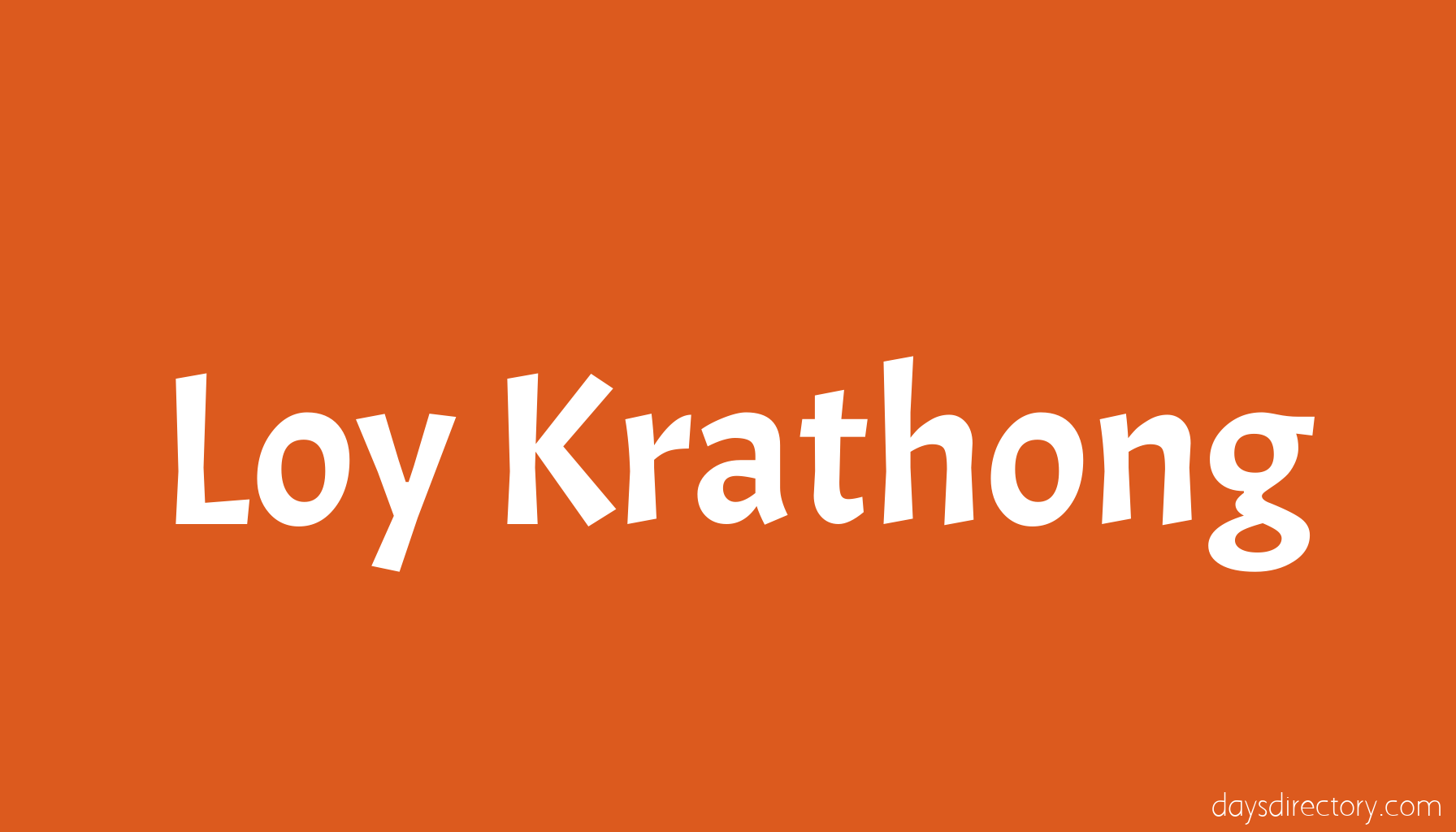 Loy Krathong