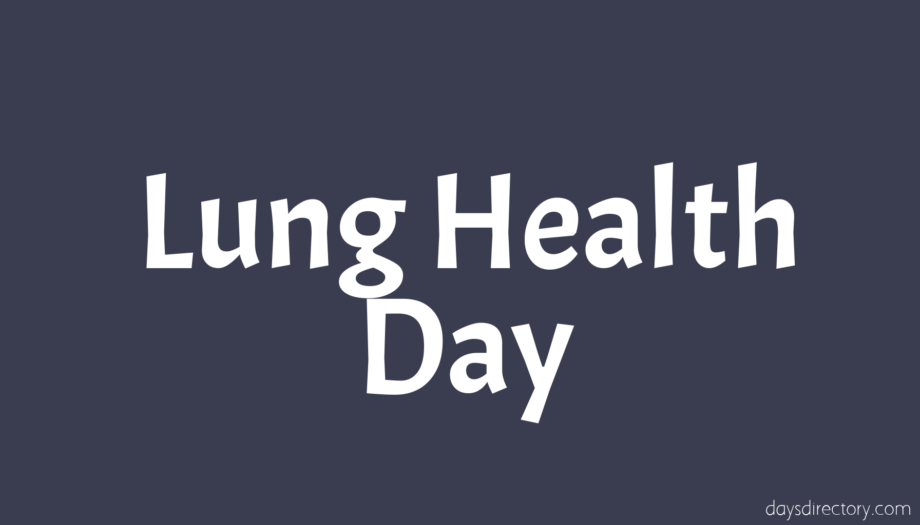 Lung Health Day