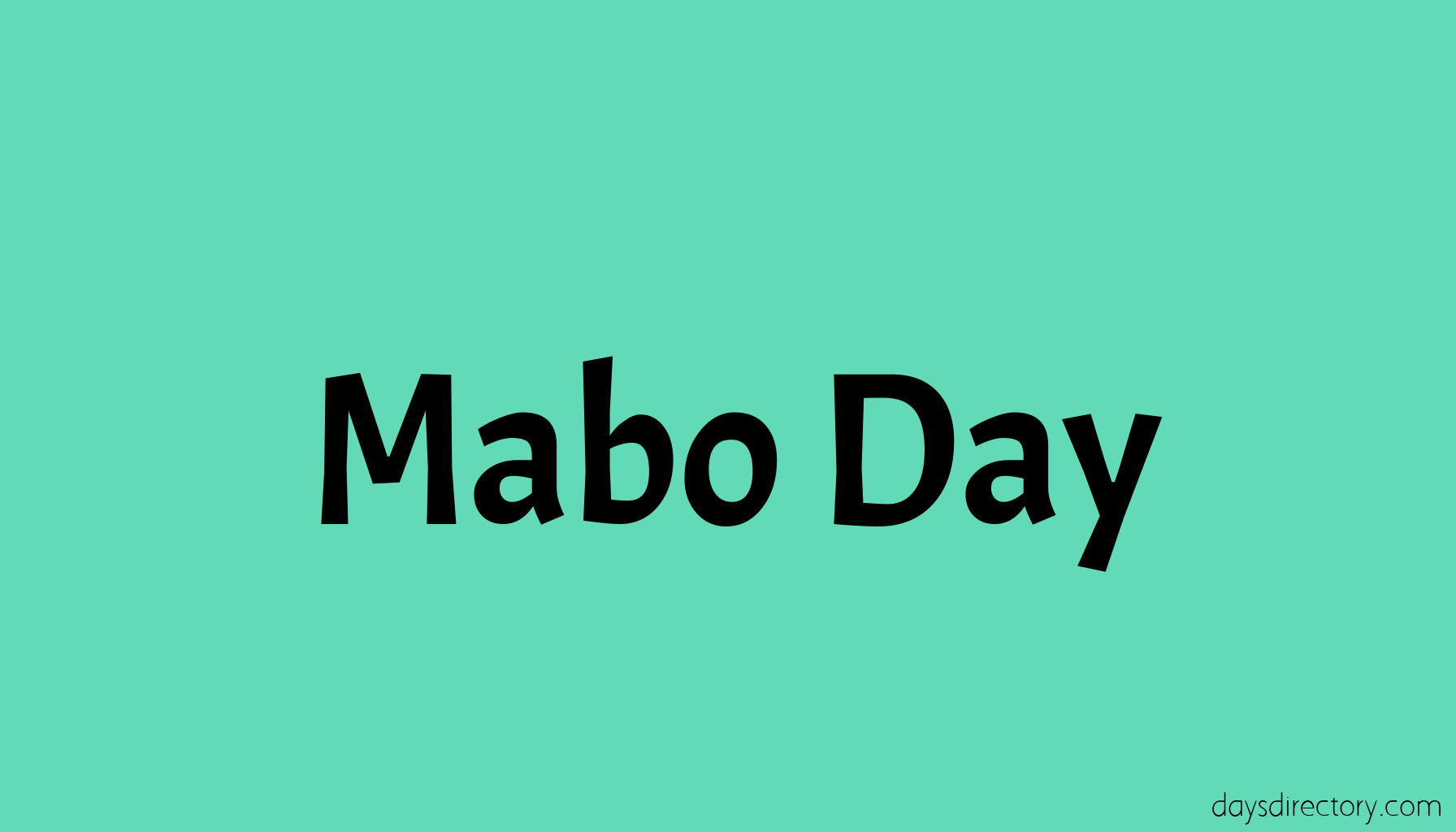 Mabo Day