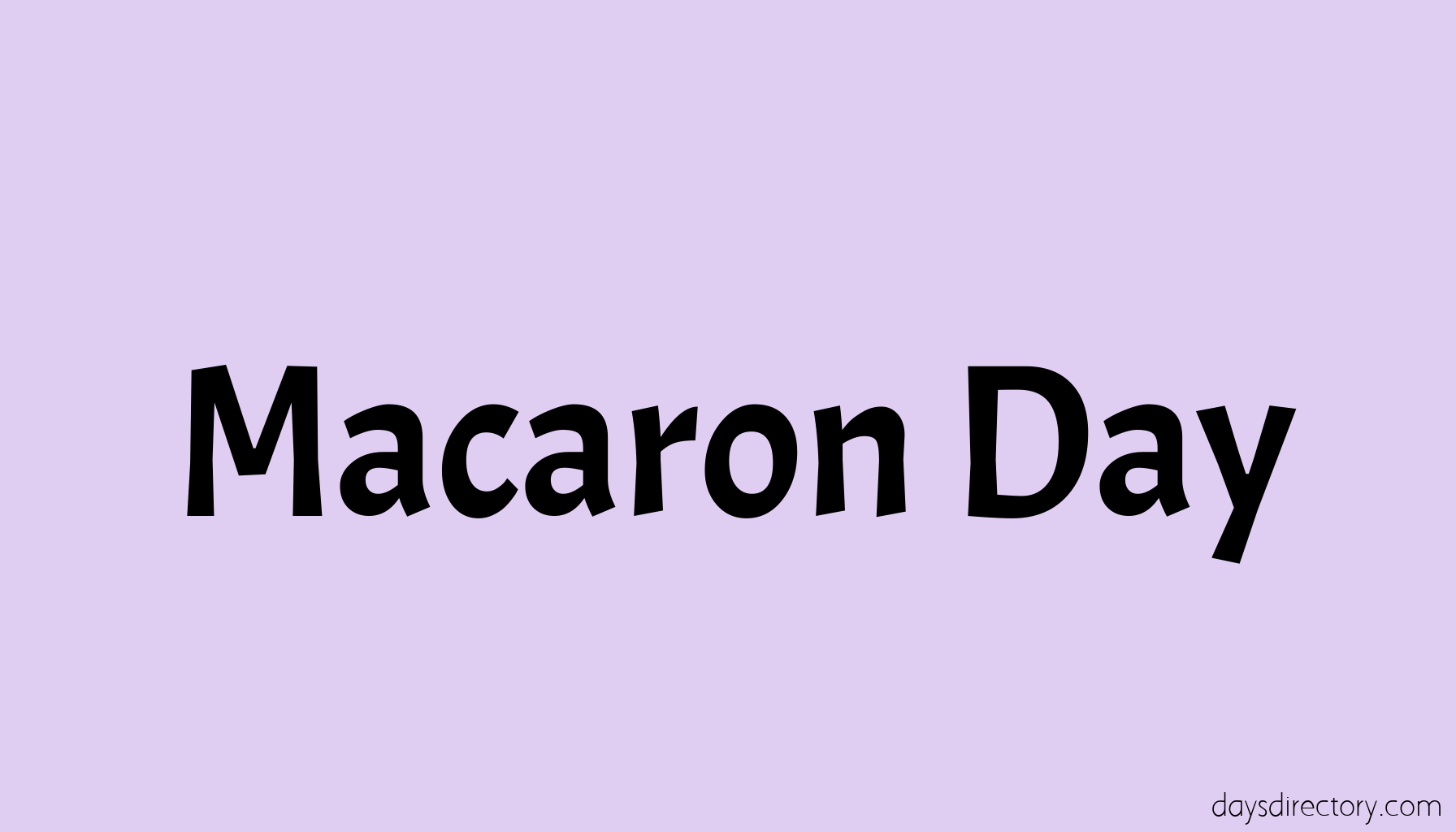 Macaron Day