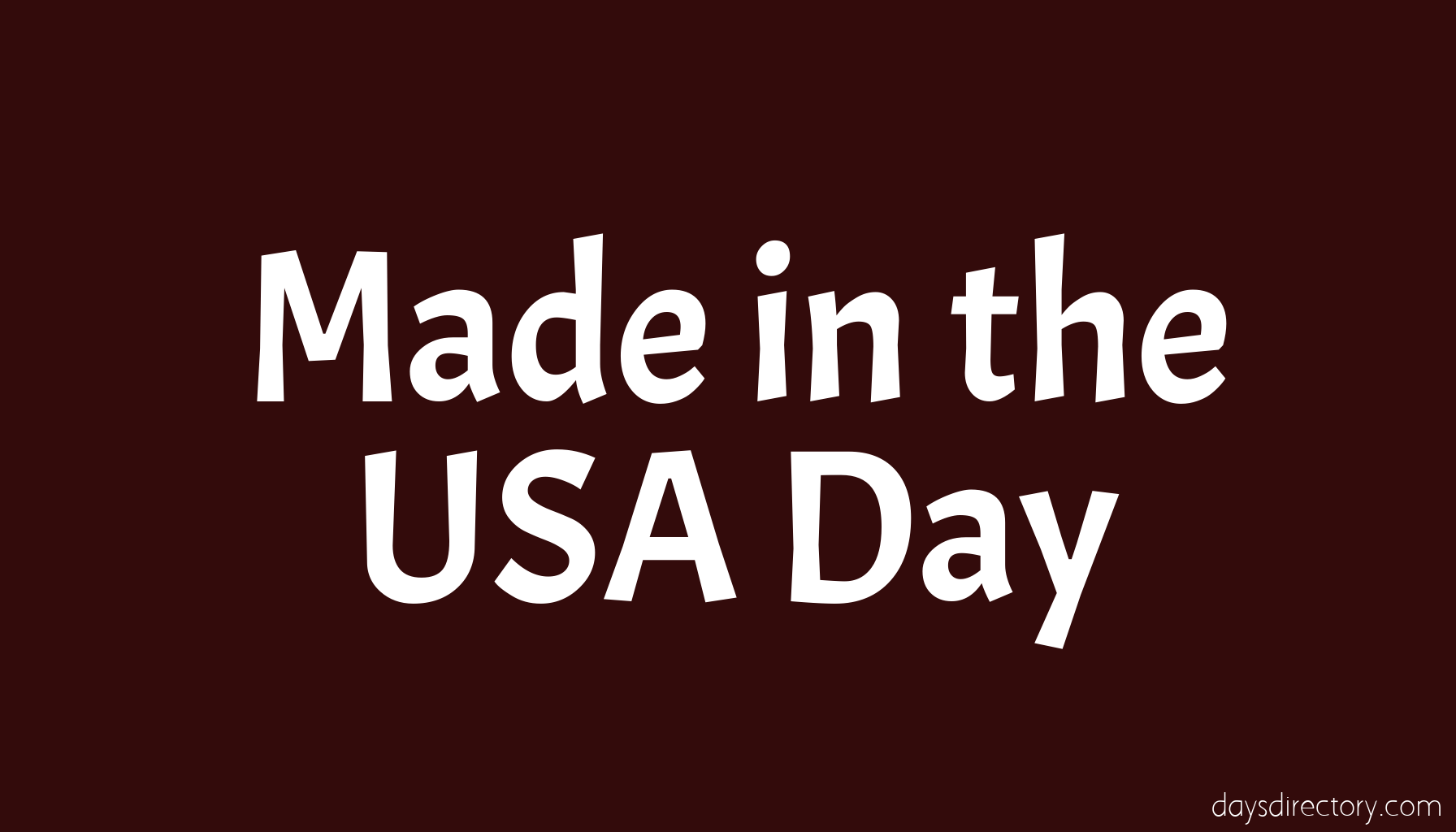 Made in the USA Day