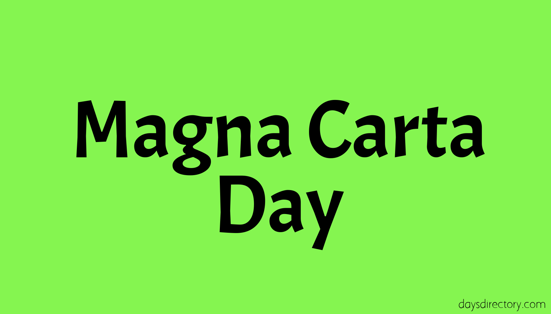 Magna Carta Day