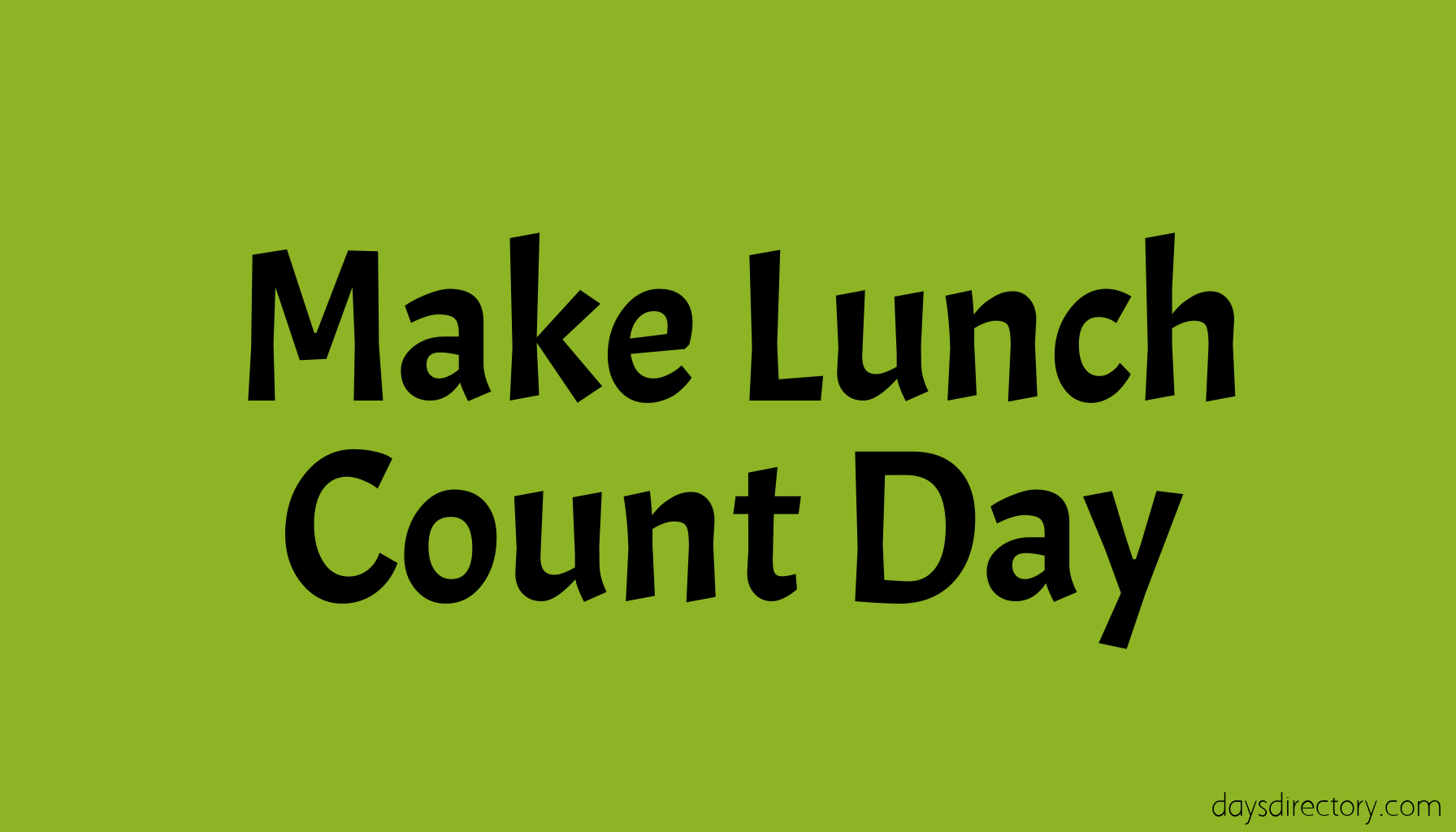 Make Lunch Count Day