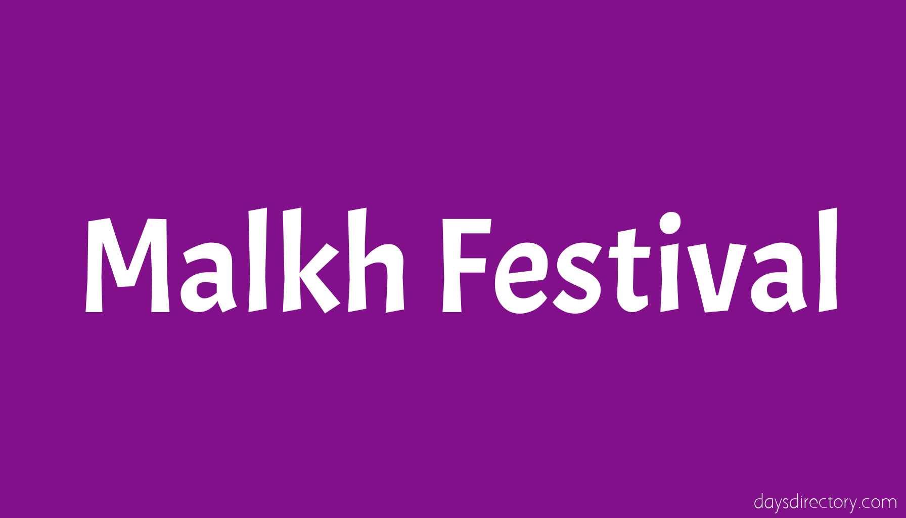 Malkh Festival