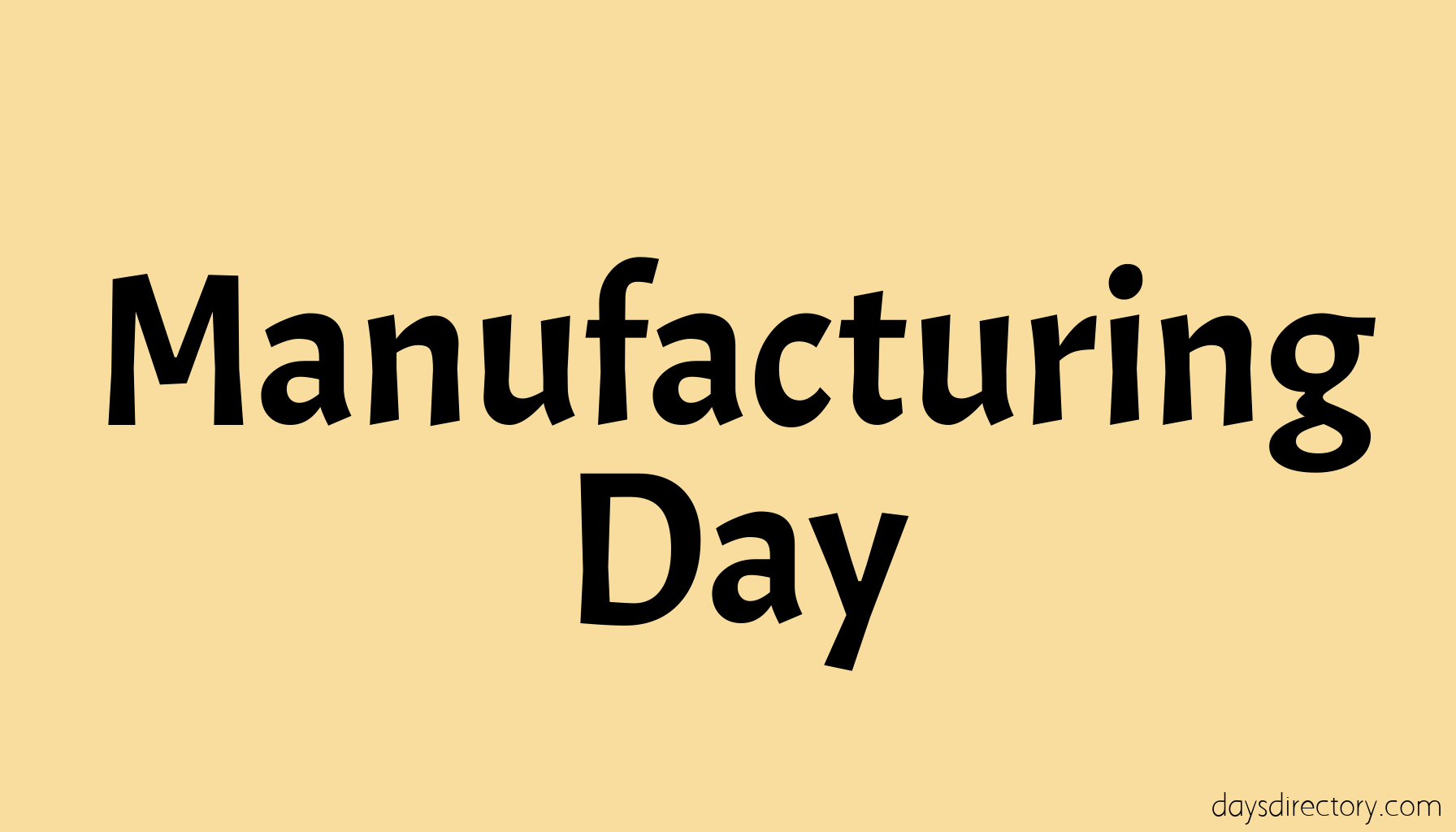 Manufacturing Day