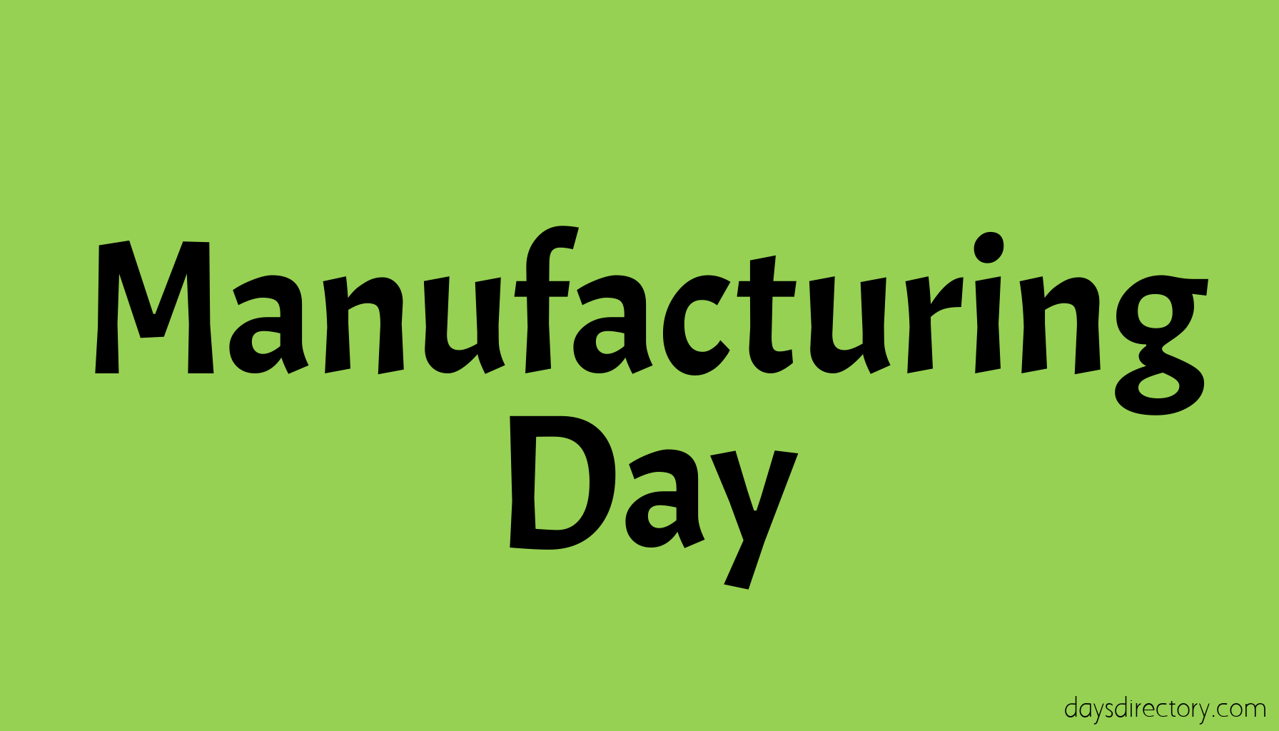 Manufacturing Day