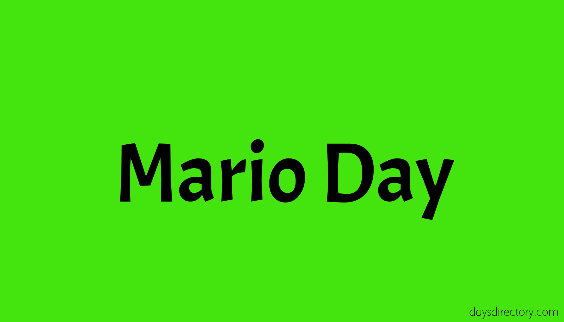 Mario Day