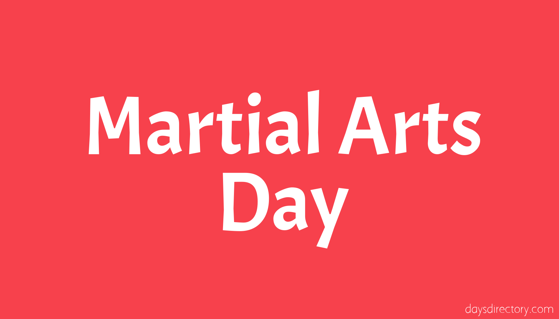Martial Arts Day