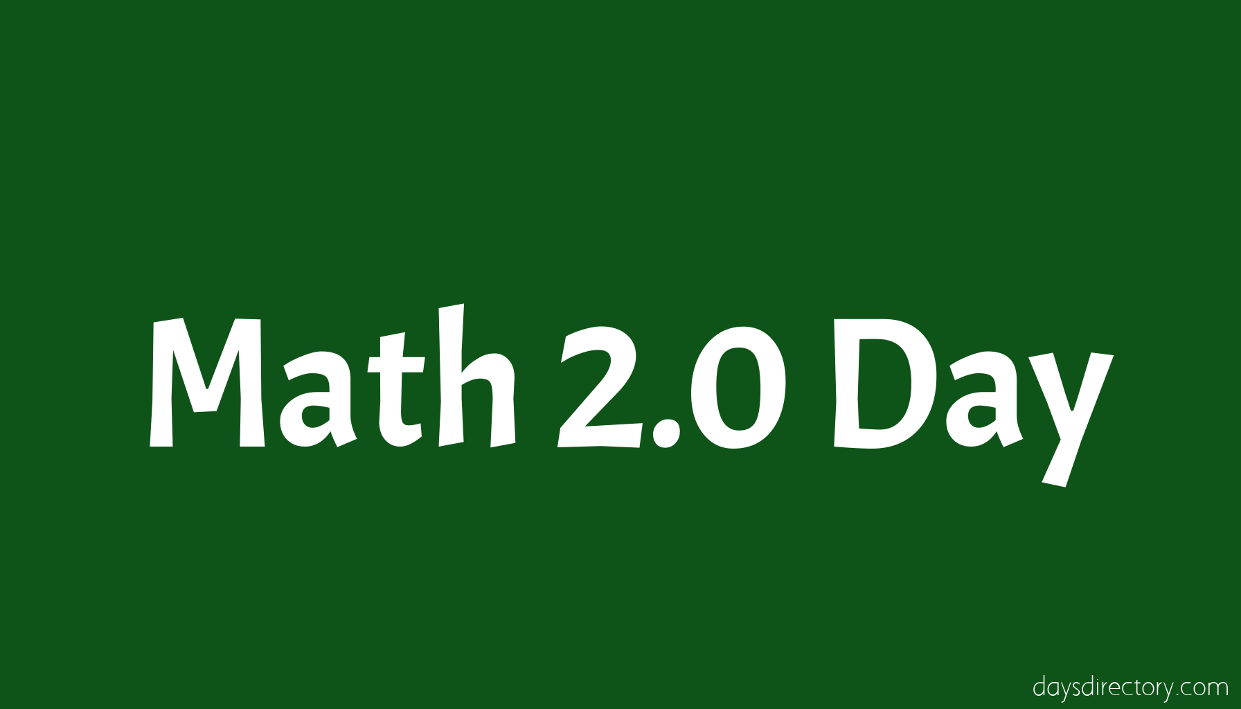 Math 2.0 Day