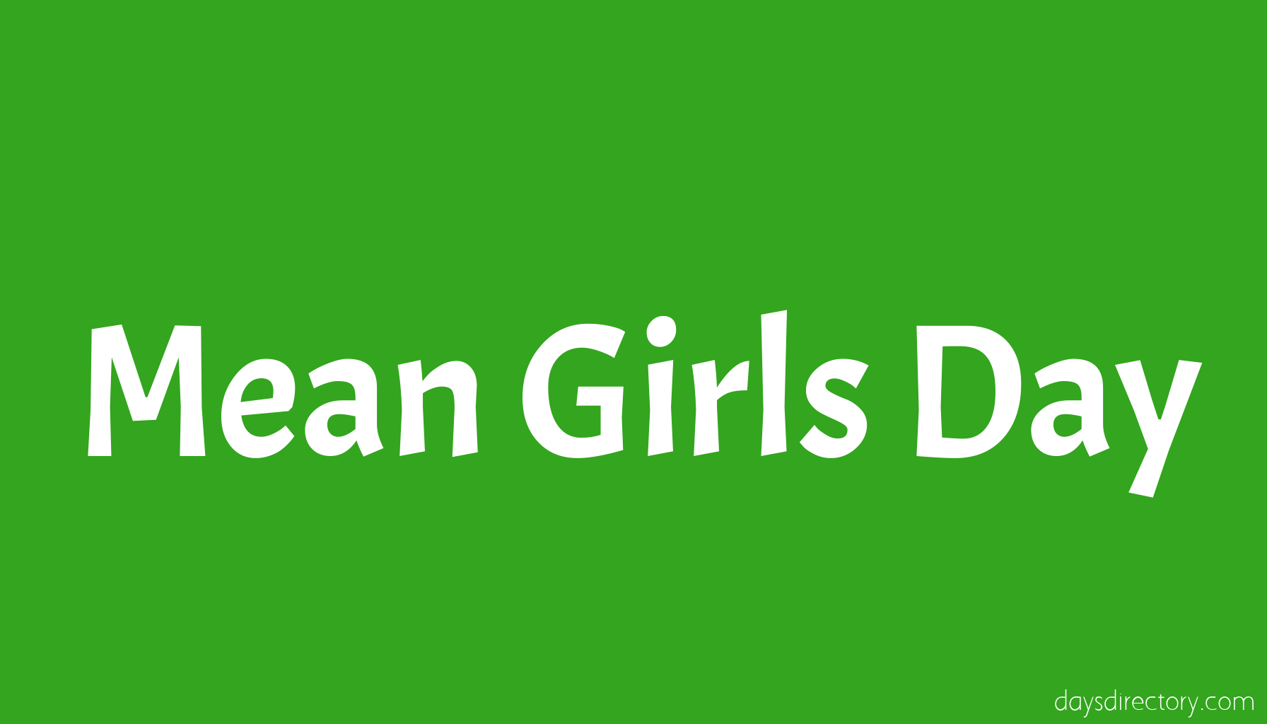Mean Girls Day