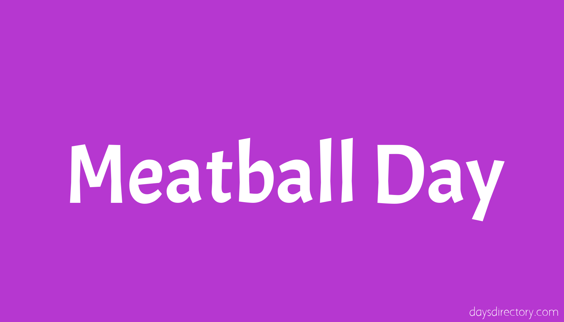 Meatball Day