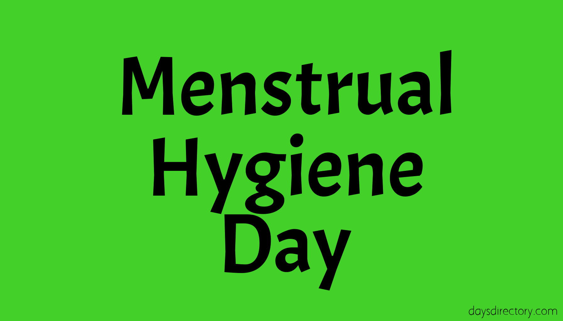 Menstrual Hygiene Day