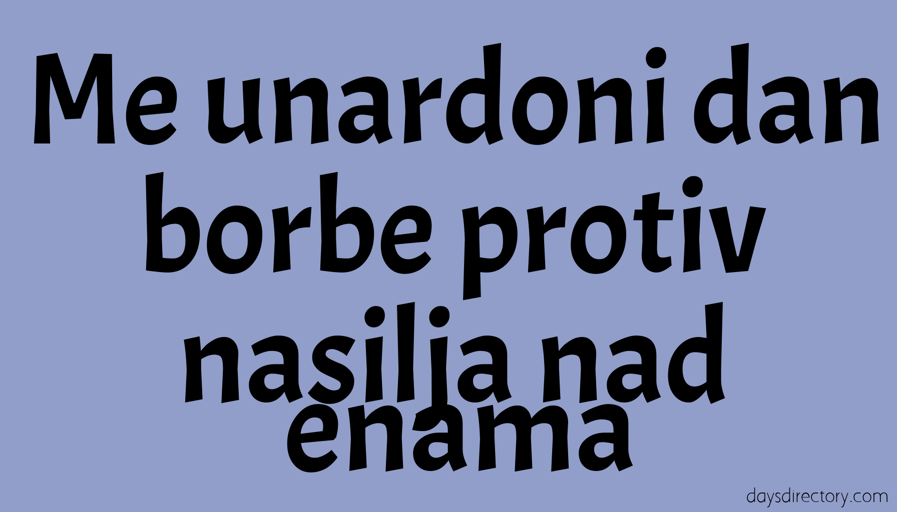 Me?unardoni dan borbe protiv nasilja nad enama