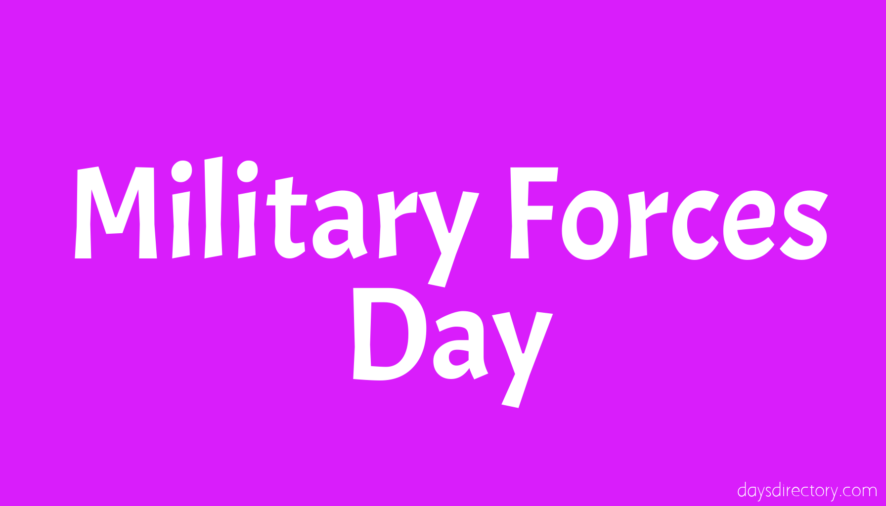 Military Forces Day