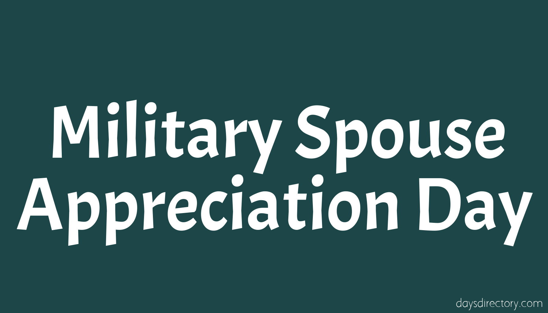 Military Spouse Appreciation Day
