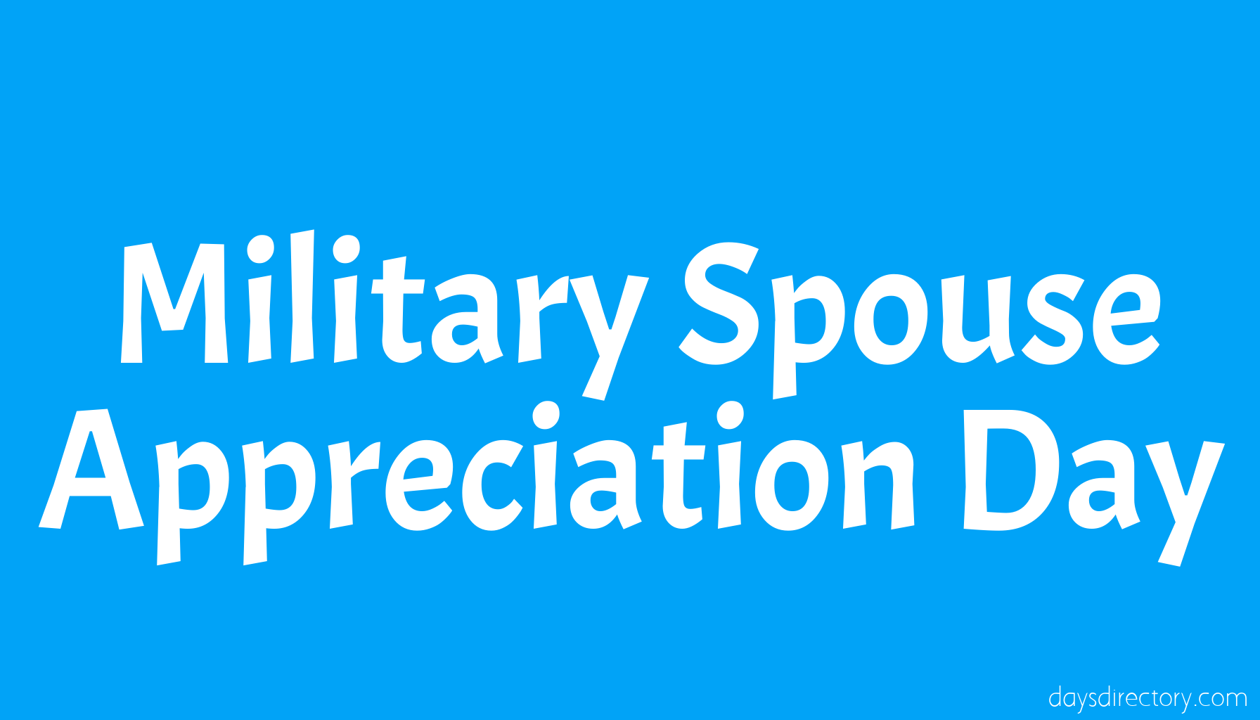 Military Spouse Appreciation Day