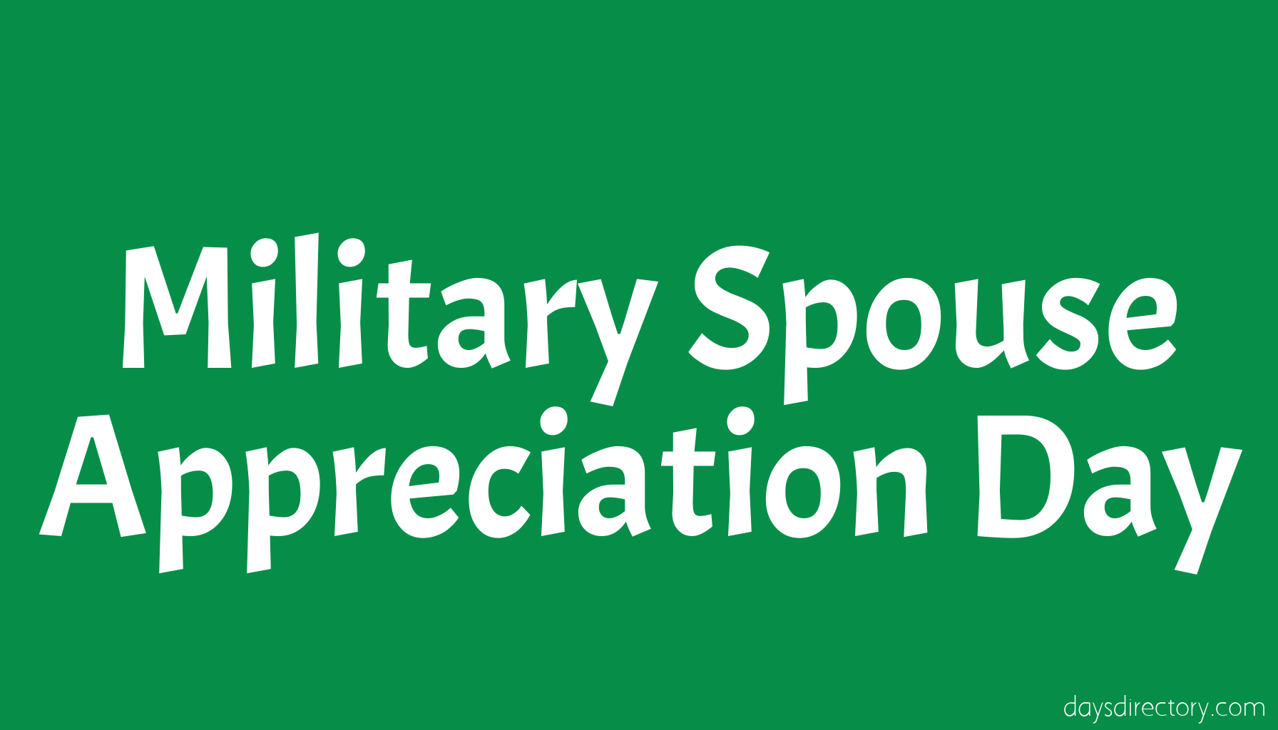 Military Spouse Appreciation Day