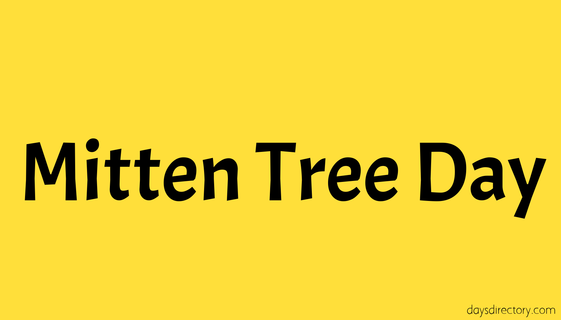 Mitten Tree Day