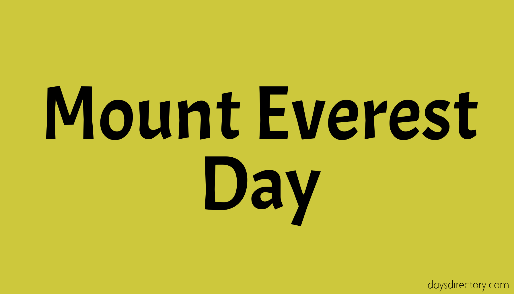 Mount Everest Day