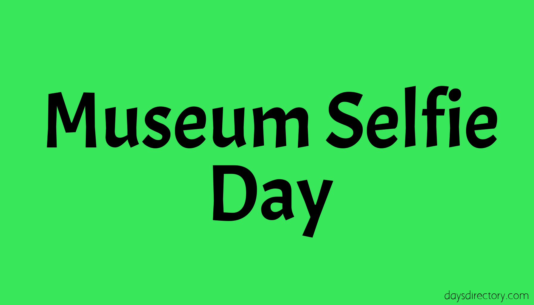 Museum Selfie Day