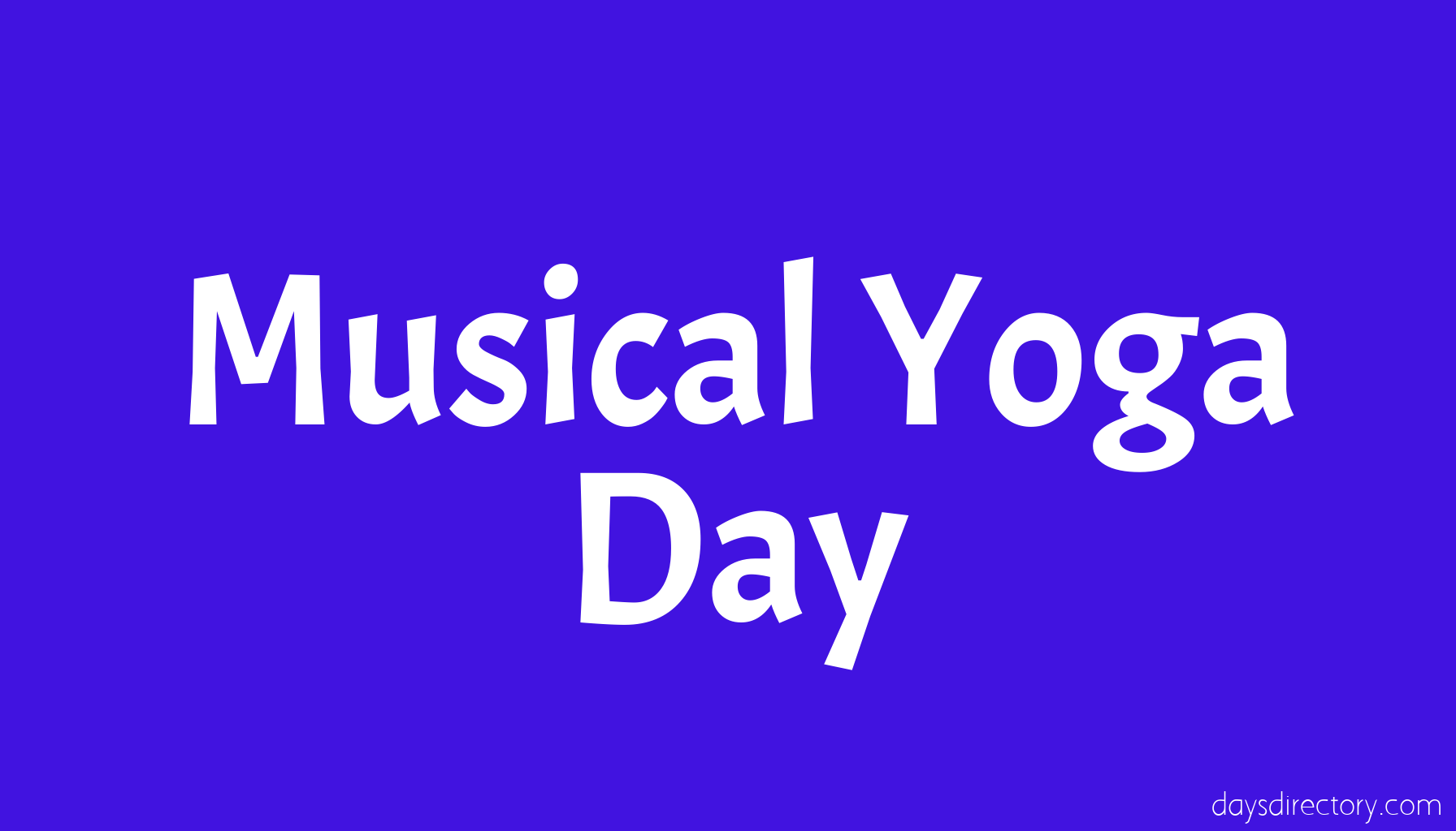 Musical Yoga Day